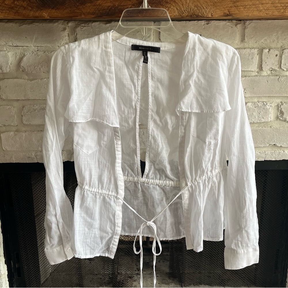 BCBG Maxazaria swimsuit cover up top